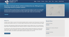 Desktop Screenshot of lancastercountypodiatry.com