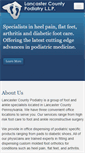 Mobile Screenshot of lancastercountypodiatry.com